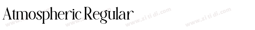 Atmospheric Regular字体转换 Atmospheric Regular字体转换